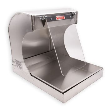 Aluminum Splash Hood, 10" Wide With Shield, No Light