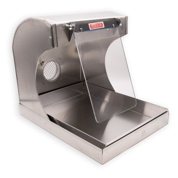 Aluminum Splash Hood, 10" Wide With Shield & 3" flange, No Light