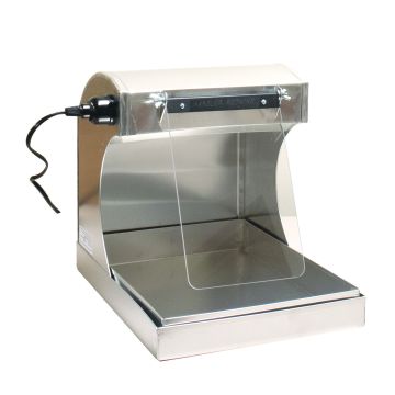 Aluminum Splash Hood, 10" Wide With Light On Left, No Shield