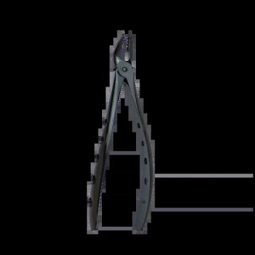 FORCEP LOWER UNIVERSAL BLACK SERRATED TEETH