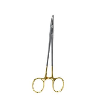 15506 Needle Holders T/C CRILE WOOD CURVED 15Cm