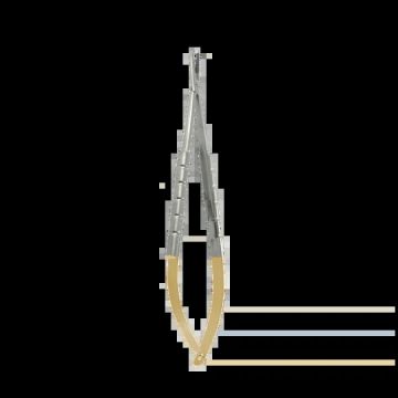 15513N Castroviejo Needle Holders T/C Round Handle  16Cm Straight