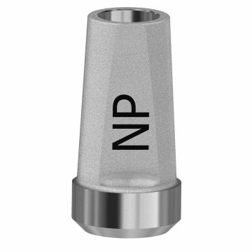 Straight abutment NP - on implant (Ext. Hex universal)