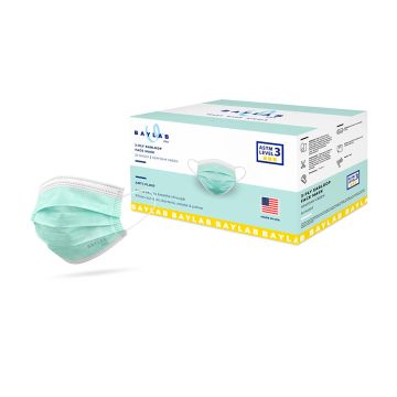 ASTM Level 3, Premium disposable face mask, made in the USA, Seafoam Green