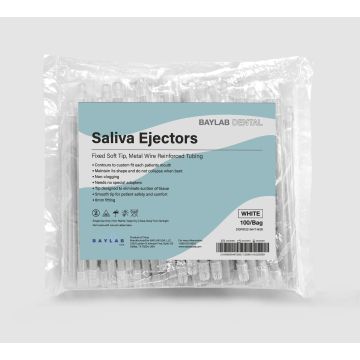 Disposable Saliva Ejector White ONE SIZE