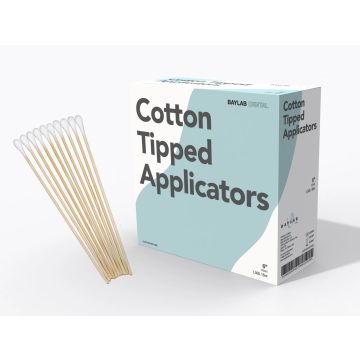 Disposable Cotton Tip Applicator White 6"