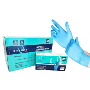 100% Nitrile Gloves - Blue, MD 200 pcs, CASE