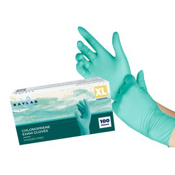 Chloroprene Exam Glove 100 pcs XL, CASE